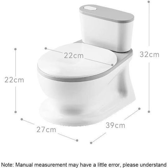 Little Mom Pottie Toilet with Lid Blue