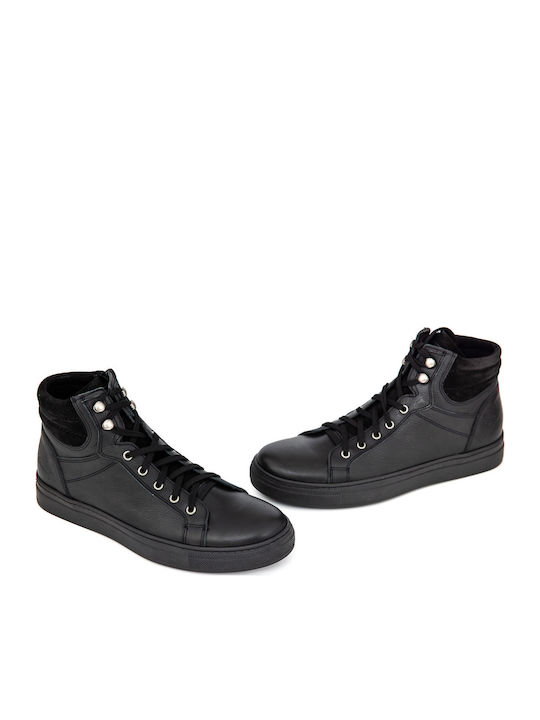 Leder Herrenstiefel Schwarz