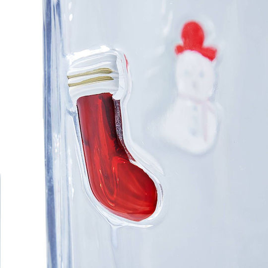 Butlers Weihnachtskerzen Glas Transparent Kerzenleuchter 15cm