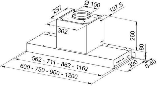Franke Mythos Μηχανισμός Απορρόφησης 90cm Inox