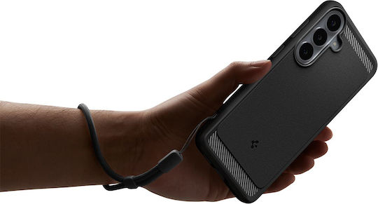 Spigen Rugged Armor Back Cover din Silicon Mat Negru Galaxy S26 FE