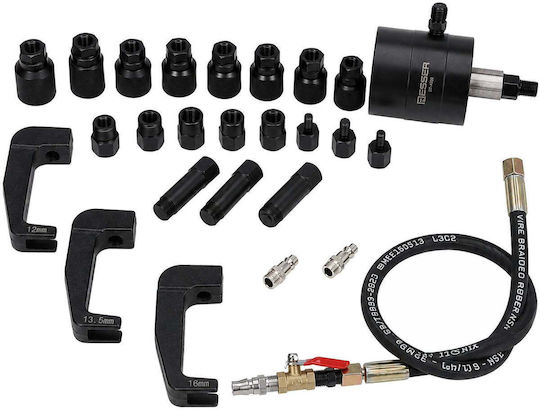 Resser Set Pneumatischer Düsenabzieher Adapter 24 Stück Bosch Delphi Denso Siemens