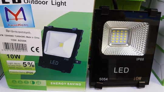 Wasserdichter LED Flutlichter 10W Kaltweiß 6000K IP66