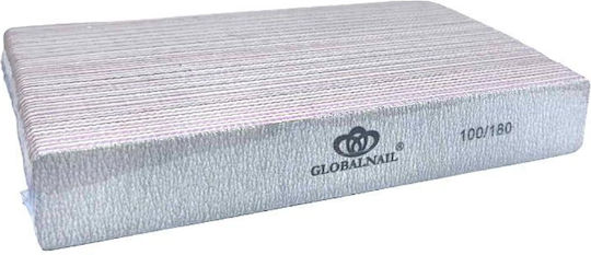 Globalnail Nagelfeile Gerade 100/180 25Stück