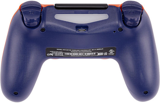 Doubleshock Ασύρματο Gamepad για PS4 Sunset Orange