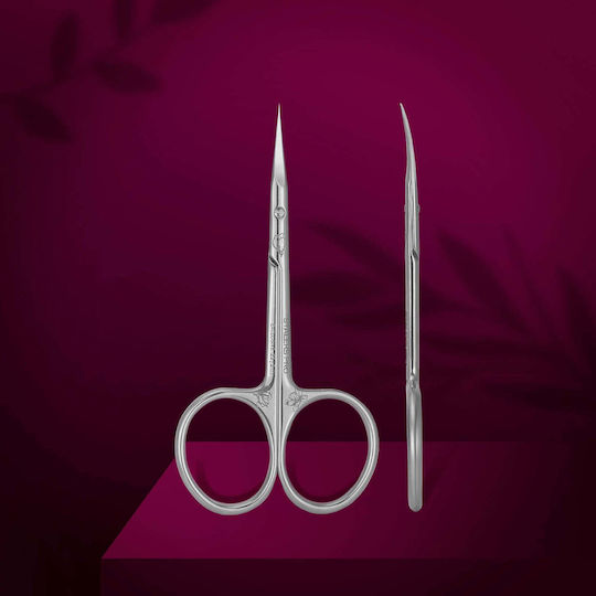 Staleks Nail Scissors Pro Stainless with Curved Tip Cuticles Silver 1 Piece