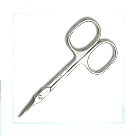 Mota Nail Scissors Stainless with Curved Tip Silver 1 Piece