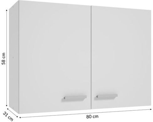 Επιδαπέδιο Ντουλάπι White 80x29.6x60εκ.