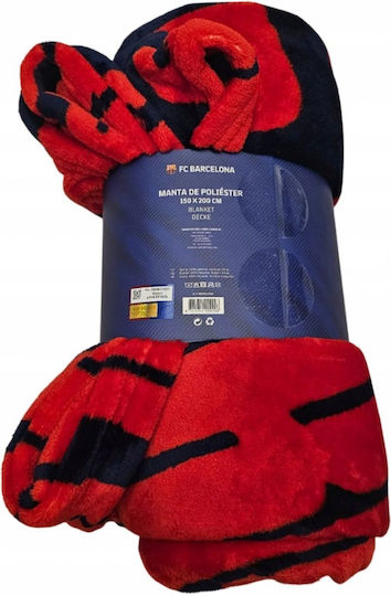 F.C. Barcelona Kinderdecke Marineblau 200x150cm