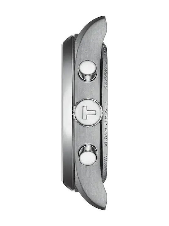 Tissot Pr 100 Herrenuhr Chronograph Batterie mit Silber Metallarmband