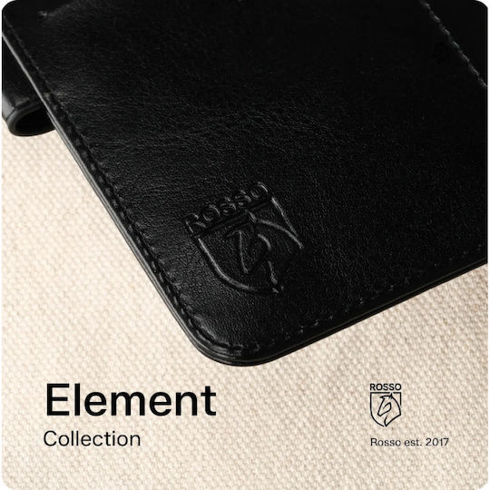 Калъф Samsung Galaxy S26 FE Rosso Element 2 In 1 PU Портмоне Черен 8719246608803