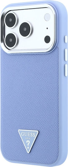 Guess Geanta Triangle Logo Magsafe Husă Apple iPhone 18 Pro Max 17 Albastră