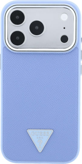 Guess Geanta Triangle Logo Magsafe Husă Apple iPhone 18 Pro Max 17 Albastră