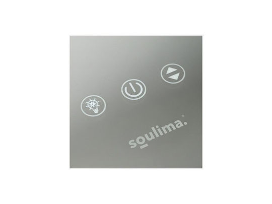 Soulima Огледало за грим Стена със Светлина 80x62см Кафяв