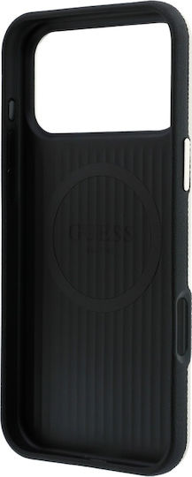 Guess Grained Round Strass Logo Magsafe Case Iphone 18 Pro Max 17 Pro Max Beige 3666339653910