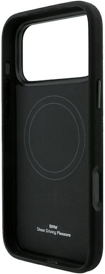 Bmw Kevlar Metal Logo Magsafe Θήκη Apple Iphone 18 Pro 17 Μαύρο
