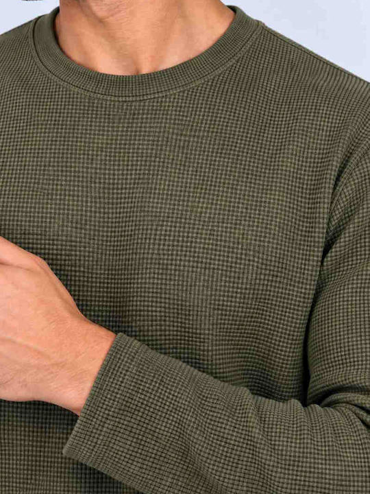 Long Sleeve Khaki Blouse