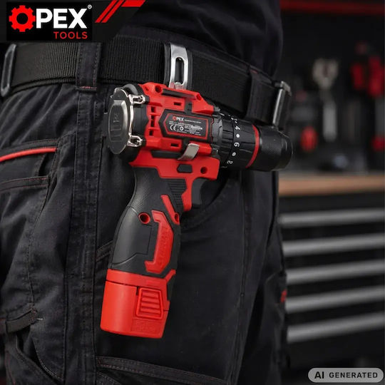 Opex Tools OPX28036 Mașină de Găurit Cu Percuție Cu Baterie Brushless 16.8V 2x1.5Ah
