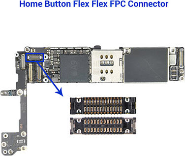 Home Button Fpc Connector Iphone 6 Plus J2118 16 Pin