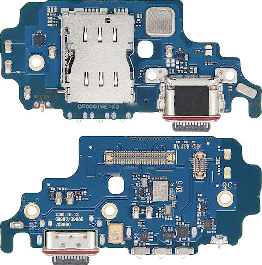 Charging Port Board Sim Card Reader Samsung Galaxy S21 Ultra 5G G9980 Asia Version Premium