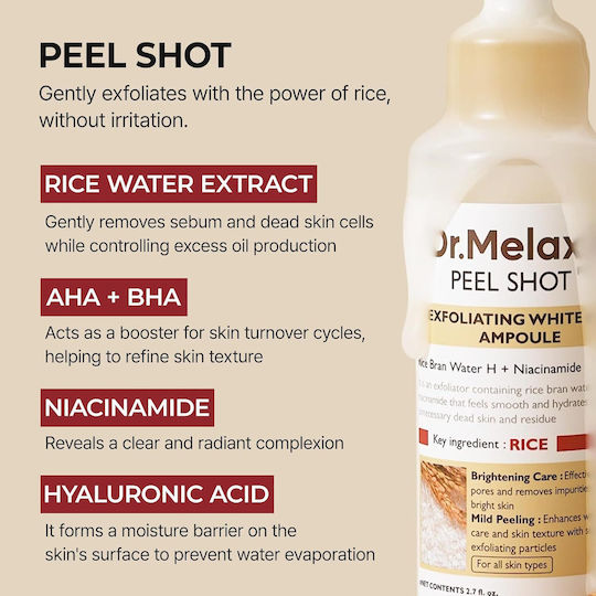 Dr. Melaxin Peel Shot Exfoliating Serum for Face Peeling 80ml