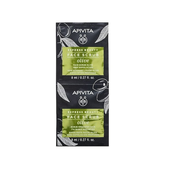Apivita Express Beauty Скраб за Дълбоко Ексфолиране с Маслина 2x8ml