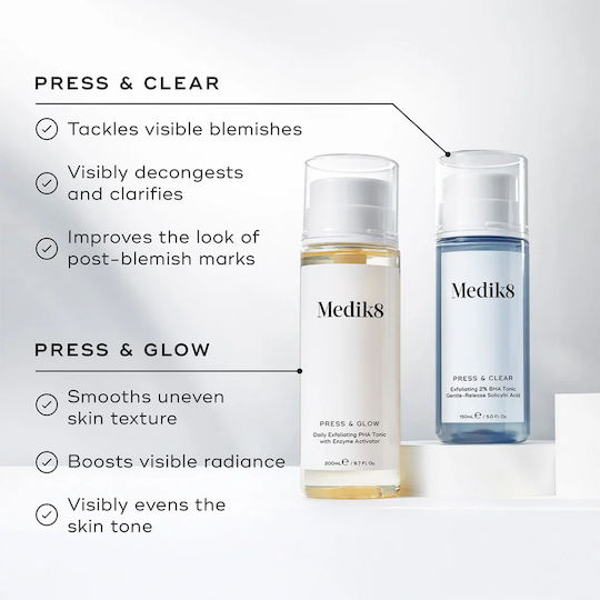 Medik8 Press and Glow Lotion για Peeling Προσώπου 200ml