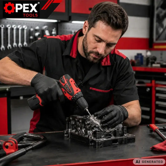 Opex Tools OPX28032 Δραπανοκατσάβιδο Μπαταρίας Brushless 12V 2x2Ah