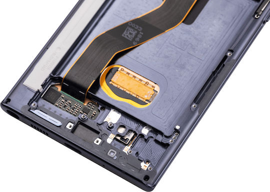 OLED Ersatzbildschirm mit Rahmen Samsung Galaxy Note 10+ 5G Aftermarket Plus Aura Schwarz