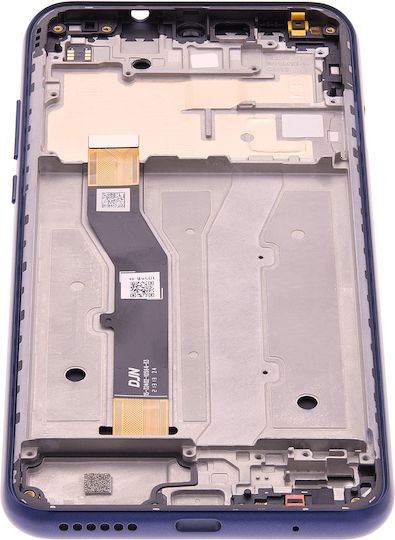 LCD модул с рамка Motorola Moto G Play Xt2093 2021 оригинален OEM мъгливо син