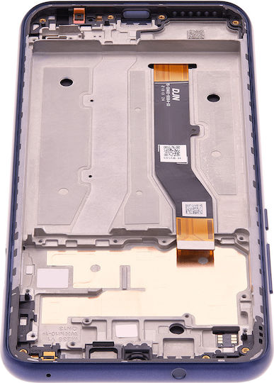 LCD модул с рамка Motorola Moto G Play Xt2093 2021 оригинален OEM мъгливо син