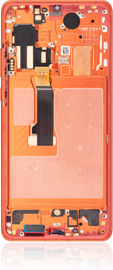 Oled Assembly Frame Huawei P30 Pro Aftermarket Plus Orange