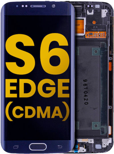 Oled Assembly Frame Samsung Galaxy S6 Edge Cdma Verizon Sprint Service Pack Black Sapphire