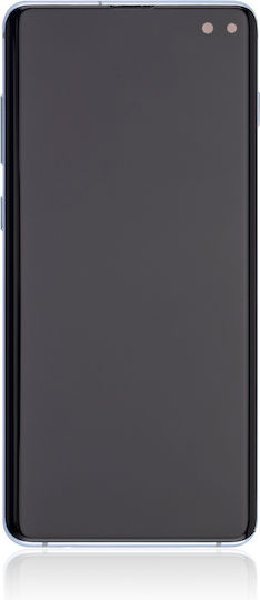 Oled Assembly Frame Samsung Galaxy S10 Plus Service Pack Prism Blue
