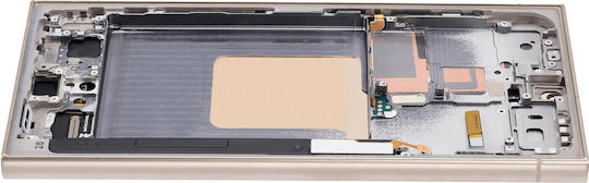 Oled Assembly Frame Samsung Galaxy S24 Ultra Us & International Version Aftermarket Plus 120hz Titanium Yellow