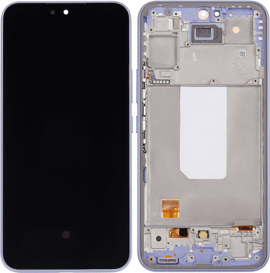 Oled Ersatzbildschirm mit Rahmen Samsung Galaxy A54 5G A546 2023 Us & International Version Aftermarket Plus Lila