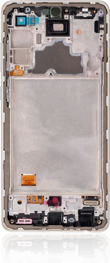 Oled Assembly Frame Samsung Galaxy A72 A725 2021 Service Pack Awesome White