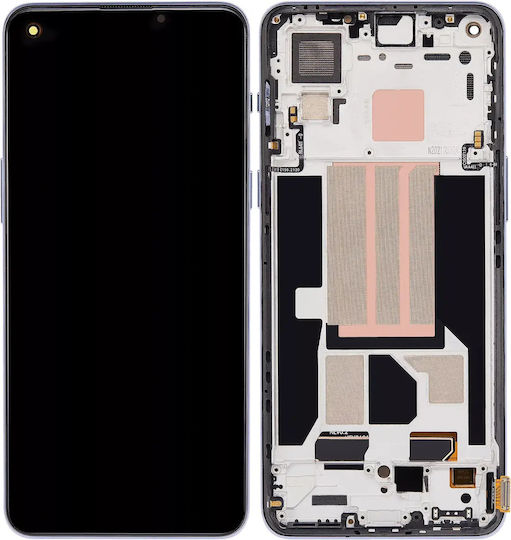 Asamblare OLED cu ramă OnePlus Nord 2 5G aftermarket Plus Gri Sierra