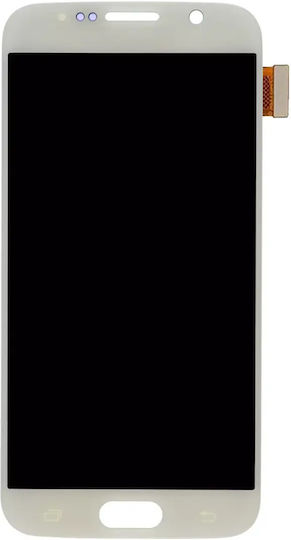 Oled Assembly Without Frame Samsung Galaxy S6 Service Pack White Pearl