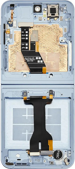 Innen-OLED-Baugruppe Rahmen Samsung Galaxy Z Flip 6 5G US & International Aftermarket Blau