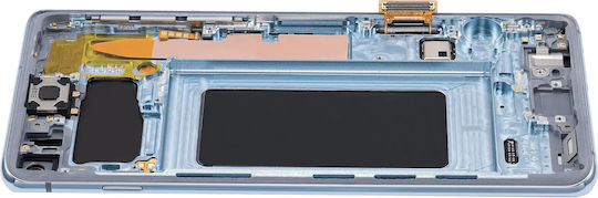 OLED модул рамка Samsung Galaxy S10 aftermarket Plus Prism син