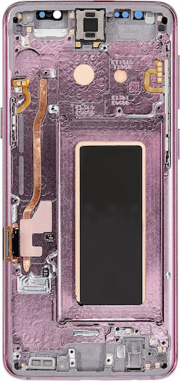 OLED сглобка рамка Samsung Galaxy S9 aftermarket plus лилав пурпурен