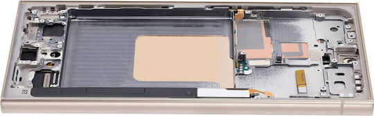 Oled Assembly Frame Samsung Galaxy S24 Ultra Us & International Version Aftermarket Pro 120hz Titanium Yellow