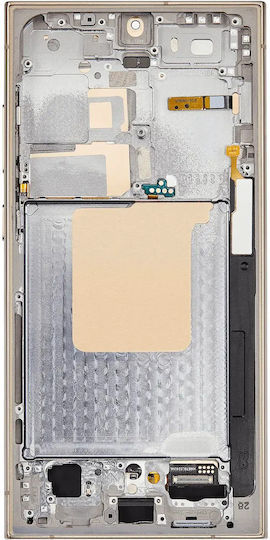 Oled Assembly Frame Samsung Galaxy S24 Ultra Us & International Version Aftermarket Pro 120hz Titanium Yellow