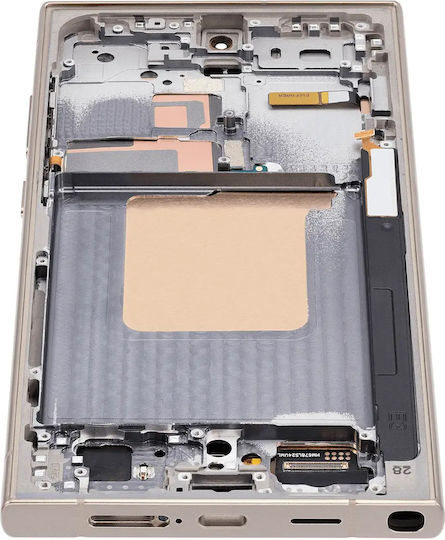 Oled Assembly Frame Samsung Galaxy S24 Ultra Us & International Version Aftermarket Pro 120hz Titanium Yellow