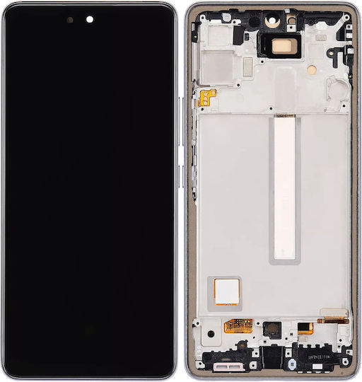 Oled Assembly Frame Samsung Galaxy A53 5g A536 2022 6.36" Aftermarket Plus Black