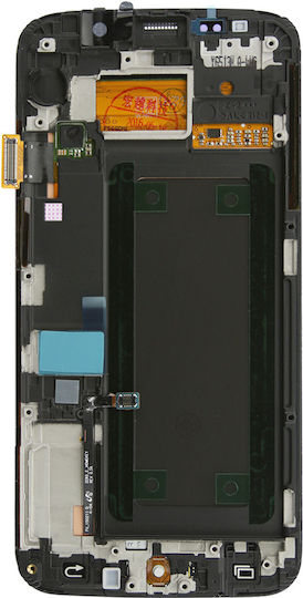 LCD Montage Rahmen Samsung Galaxy S6 Edge Verizon Sprint Weiße Perle