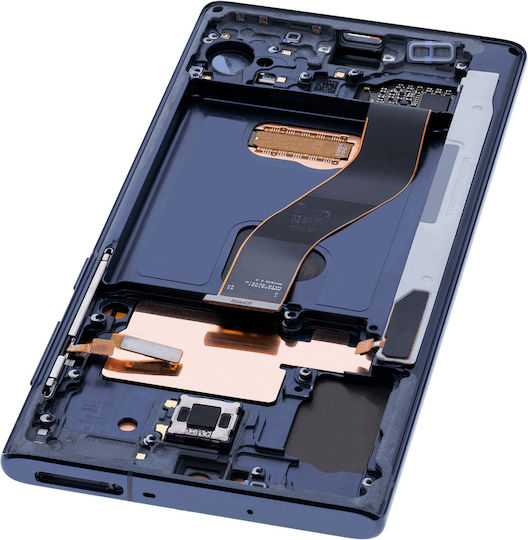Oled Assembly Frame Samsung Galaxy Note 10 Aftermarket Plus Aura Glow Silver