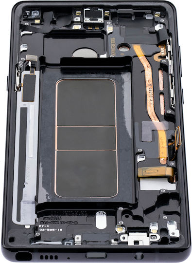 Oled Assembly cu ramă Samsung Galaxy Note 8 Service Pack Negru Midnight