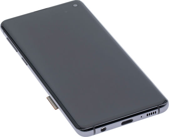 Oled Assembly cu ramă Samsung Galaxy S10 Service Pack Prism Ceramic Negru